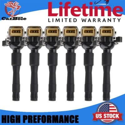 6x Bobina de encendido para BMW 325i 2.5L 740i 4.4L 528i 328i 2.8L 3.0L 3.2L 525i UF300 Foto 1 de 4