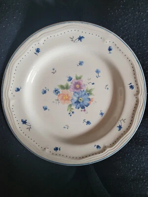 Set 3 piatti vintage in gres bouquet provinciale stoneware china - Immagine 1 di 2