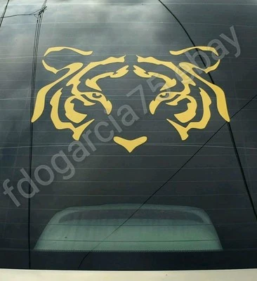TIGRES UANL CALCA, STICKER AMARILLO,DORADO, PLATEADO 10"X 9", COLOR A ELEGIR