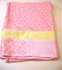 Lambs & Ivy Standard Lettino Gonna ~ Rosa E Giallo ~15 ' Goccia