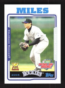 2005 Topps Opening Day #537 Aaron Miles Blue Foil