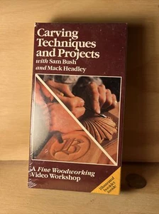 Fine Woodworking Carving Techniques and Projects VHS Sam Bush Mack Headley Rare - Bild 1 von 6