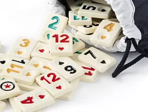 Original STAR RUMMY / OKEY Tiles Set OKEY TASI Melamine Extra Matted - Picture 1 of 4