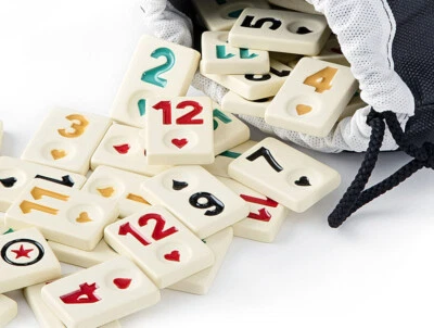 Original Star Rummy / Okey Tokens Set Okey Tasi Melamine Extra Frosted - Image 1 of 4