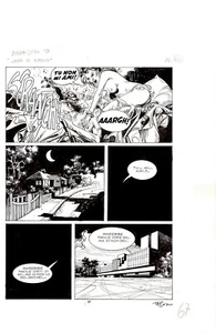 FERDINANDO TACCONI - Tavola originale Dylan Dog n. 28 "Lama di rasoio" p. 67 - Imagen 1 de 1