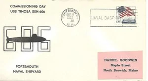 TINOSA (SSN-606) First Day in Commission 17 October 1964 Cacheted - Picture 1 of 1