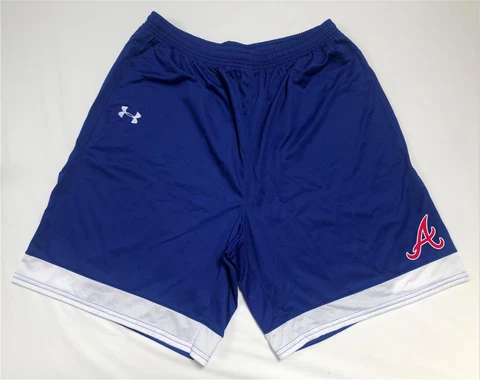 Atlanta Braves Shorts XL Under Armour Blue Shirt Jersey New Cover