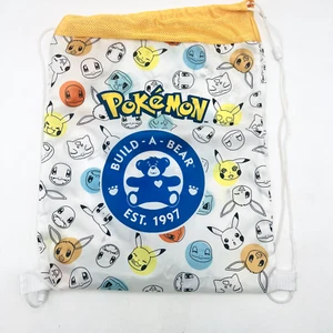 Build A Bear Workshop BAB Pokemon Kordelzugbeutel Rucksack Mesh 16x13  - Bild 1 von 3