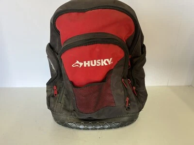 Husky 16 pulgadas Mochila de herramientas profesionales bolsa de almacenamiento inferior de goma de alta resistencia Foto 1 de 4