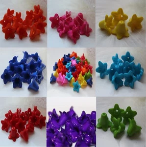 Acrylic Flower Beads 30 Pieces Cups 18 Mm Lily Crafting Color Choice - Picture 1 of 12
