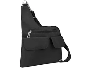NWT Travelon Anti-Theft Cross-Body Bag, Two Pocket black - Picture 1 of 5