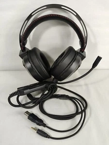 Combatwing Gaming Headset with Mic, Surround Sound, Wired, M180 PRO, Black Works - Picture 1 of 16