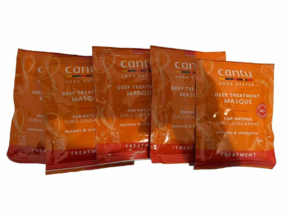 Mascarilla de tratamiento profundo de manteca de karité 5 Cantu para cabello natural 1,75 oz nueva Foto 1 de 1