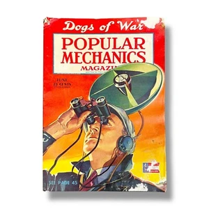 Popular Mechanics Magazine June 1942 WW2 Vintage History & Technology War Dogs - Bild 1 von 9