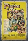 Pirates de Tripoli 1955 Paul Henriid Newlan RARE Original Une Feuille Affiche 