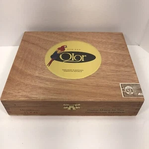 Olor Domingo Wooden Cigar Box Stash Cash Jewelry Storage 8" x 6.5" x 1.75" - Picture 1 of 5