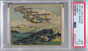 1941 Gum Inc Uncle Sam R157 Airman Laying A Smoke Screen #68 PSA 3.5 00ab