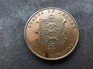 Jersey: 1/13 Shilling 1844 (Ref 1534) - Picture 1 of 2