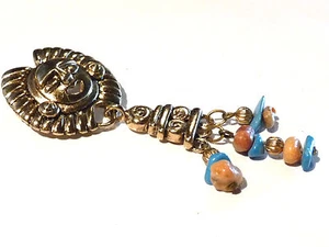 Bijou alliage doré broche créateur P & M brooch - Imagen 1 de 2