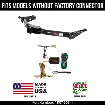 For 01-02 Toyota 4Runner Trailer Hitch w/ 4 Pin Wiring Fit w/o OE Conn. Curt 5K - Image 1 of 3