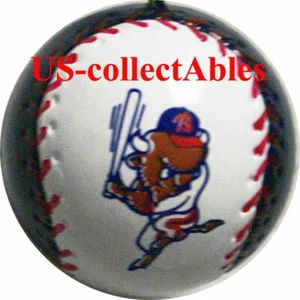 MLB AA Minor League Buffalo Bisons Baseball Keychain1989 1997 Logo RARE ITEM - Picture 1 of 3