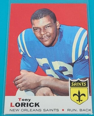1969 Topps    #61 Tony Lorick New Orleans Saints Football Card C6 - Image 1 of 2