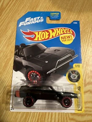 2017 Hot Wheels Fast & Furious ‘70 Dodge Charger 4/365 Black - Image 1 of 2