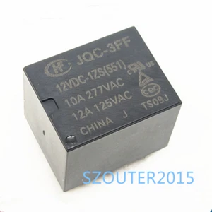 2 PIEZAS RELÉ DE ALIMENTACIÓN JQC-3FF-012-1ZS 12VDC 5 PINES JQC-3FF-12VDC-1ZS NUEVO - Imagen 1 de 1