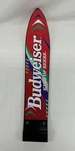 Vintage Budweiser King Of Beers Ski Winter Beer Tap Handle Multicolor 13.75 Tall - Picture 1 of 3