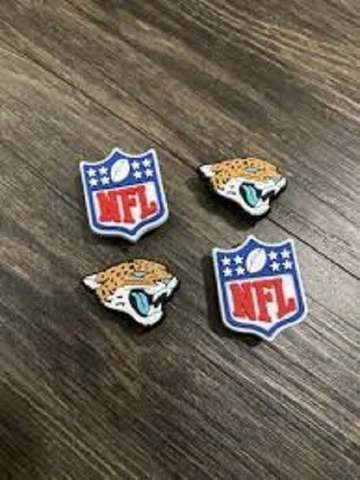 HACKSONVILLE JAGUARS SET OF FOUR SHOE CHARMS FOR CROCS Cover