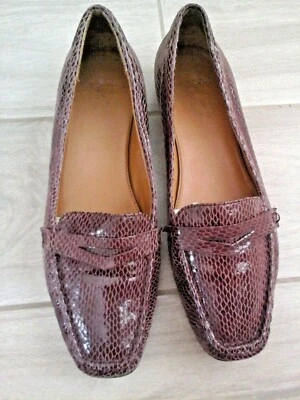Circa Joan/David " Cuvali " Purple Lizard Leather Upper Loafer Flats     Size 7M - Image 1 of 4