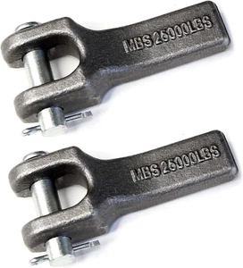 (Paquete de 2) retenedor de cadena de seguridad soldado de 3/8 pulgadas para enganche de remolque de camión - Imagen 1 de 12