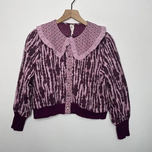 Kate Quinn Purple Organic Cotton Jacket Youth Girls Size Small NWT - Picture 1 of 8