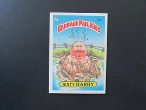 1985 Topps Garbage Pail Kids 2nd Series 2 Card #52a Dirty Harry Matte - Bild 1 von 2