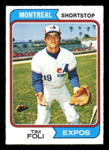 1974 TOPPS OPC O PEE CHEE MLB BASEBALL #217 Tim Foli NM Montreal Expos Card - Picture 1 of 2