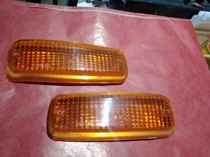 Paar Frontscheiben Lancia Fulvia Limousine II Serie 1971/1974 FRONT LENSES - Bild 1 von 2