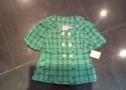 NWT Juicy Couture New & Gen. Girls Green Short Sleeved Jacket With Buttons Age 8
