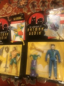 2 1995 Kenner  The Adventures of Batman and Robin Ras Al Ghul & Pogo Joker - Picture 1 of 6