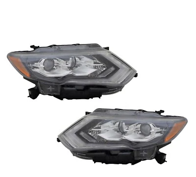 FITS NISSAN ROGUE 2019-2020 LED HEADLIGHTS HEAD LIGHTS LAMPS W/BULBS PAIR SET Foto 1 de 4