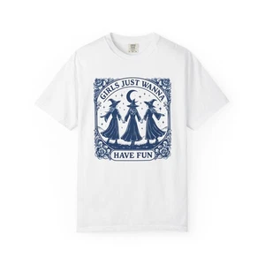 Mädchen Just Wanna Have Fun T-Shirt, Unisex Baumwolle Tee, Freizeit Grafik Shirt,  - Bild 1 von 37