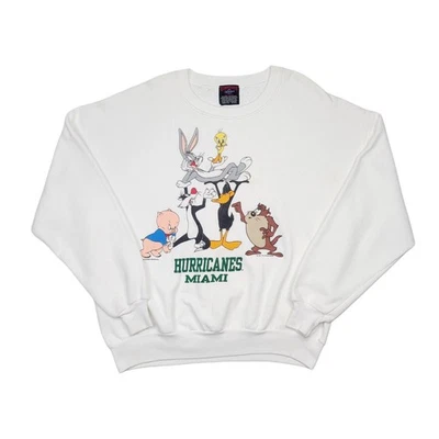 Sudadera De Colección Años 90 Miami Hurricanes Looney Tunes Taz Bugs Bunny Talla XXL Foto 1 de 4