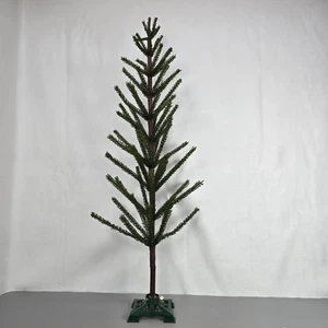 Artificial Green Christmas Tree W/ Metal Base 38 Inches Tall Realistic Branches - Picture 1 of 8
