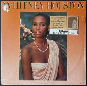 Whitney Houston Self Titled Orig 1985 Arista Records in Shrink w/ Hype NM LP - Bild 1 von 5