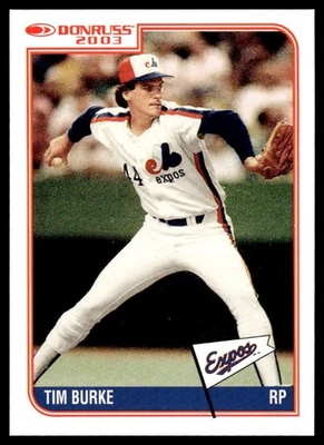 2003 Donruss Montreal Expos Tim Burke Montreal Expos #44 - Image 1 of 2