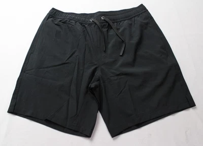 Bamboo Ave 男式无边抽绳内衬短裤 CN6 黑色中号全新带标签 — 第 1/3 张图片