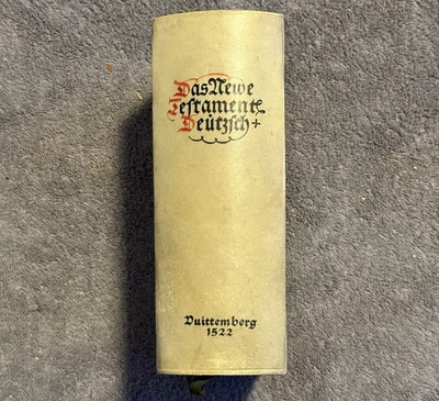 Das Newe Testament Deutzsch Luther Bible 1522 Wittenberg Style German Vellum - Image 1 of 4