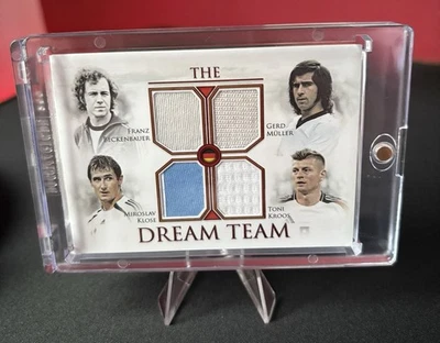 Beckenbauer,Müller,Klose,Kroos 3/5 Getragene Trikots Game Worn Patch Futera - Bild 1 von 3