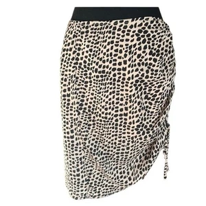 Sadie & Sage Cheetah Print Mini Skirt โ Adjustable Side Tie โ Size Medium ๐ - Picture 1 of 9