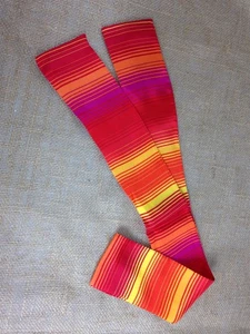 Vtg 60s-70's Head Scarf Wrap Hair Acces. Mod Go Go Hippy Boho Bag Tie Belt Aztec - Picture 1 of 3