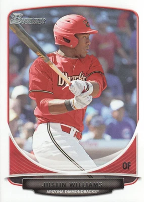 2013 Bowman Draft Draft Picks #BDPP94 Justin Williams - BB - Image 1 of 2